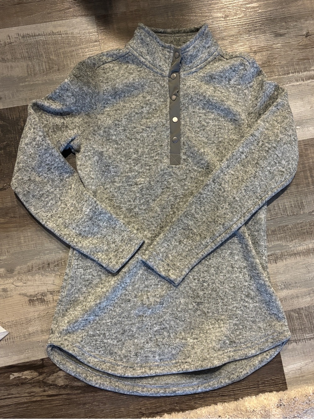 Charles River Apparel Heather Gray Quarter-Snap Pullover